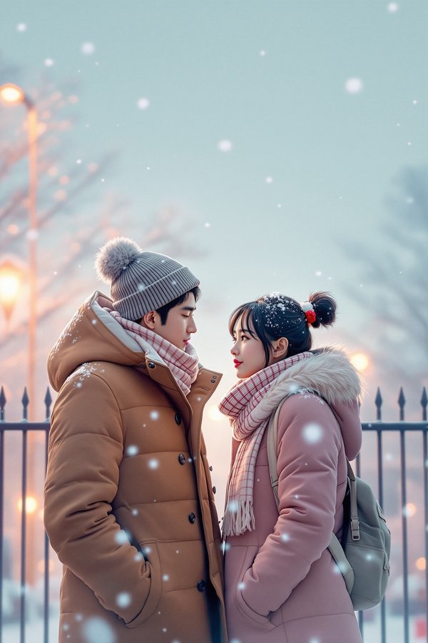 《冬季告白》拍立得剧照，初雪替我说了喜欢你